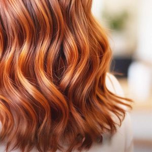 Vibrant hair color using ammonia-free color system at Surrender Salon in Long Beach, CA
